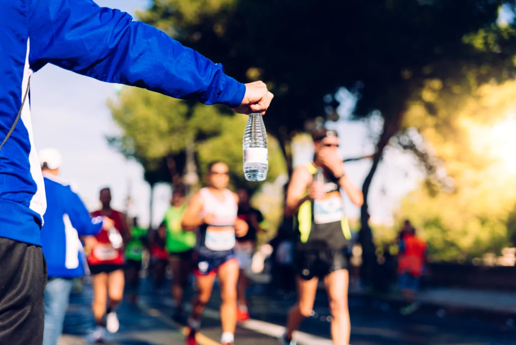 hidratação na maratona